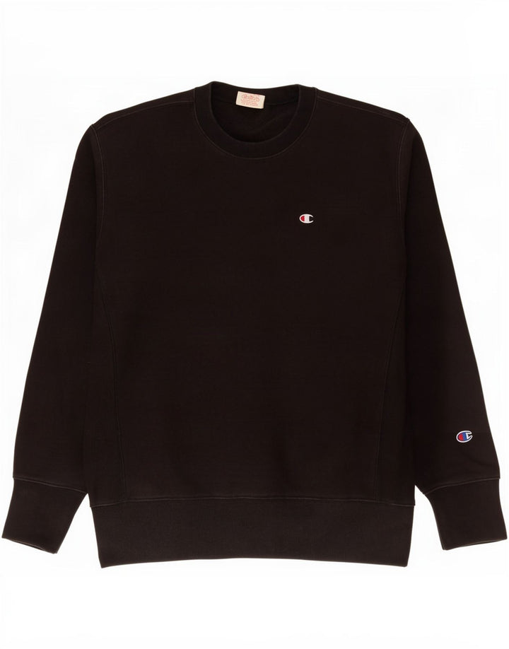 Champion Reverse Weave Sweatshirt Pull Homme Noir Moyen Coton