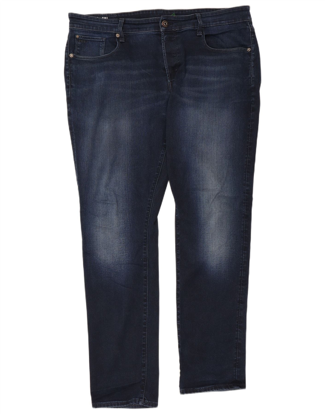 G-STAR Jean droit fuselé 3301 homme W38 L34 bleu coton