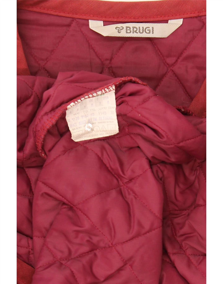 Brugi Gilet matelassé pour homme UK 38 Rouge moyen Polyamide