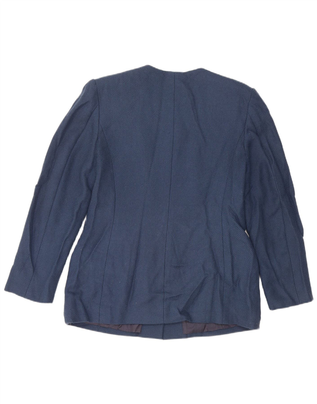 Luisa Spagnoli Veste Blazer 5 Boutons Femme IT 46 Grande Laine Vierge Bleue