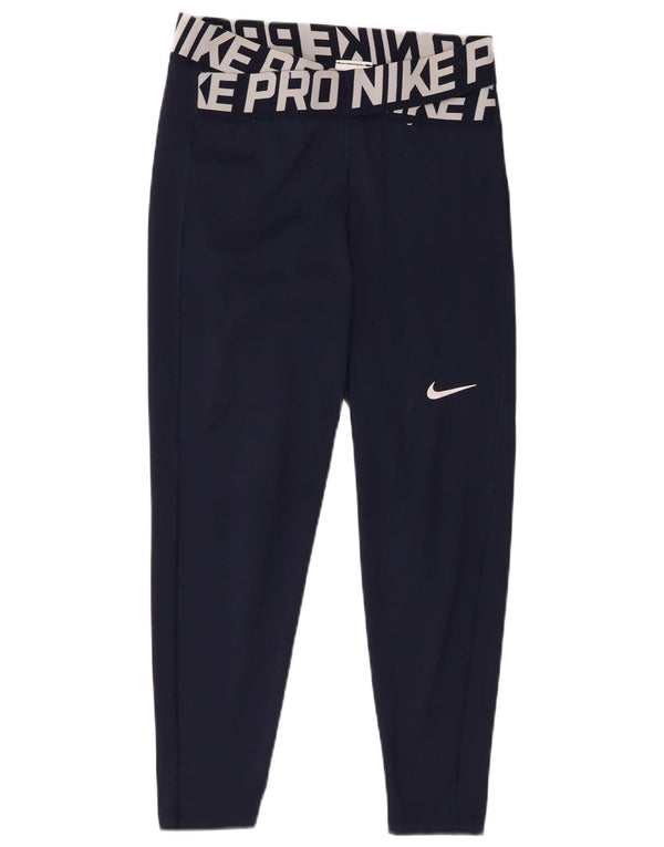 Legging Nike Dri Fit Graphic pour femme UK 14 Bleu marine moyen Polyester