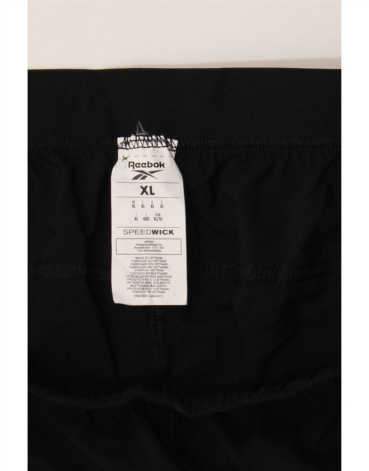 Reebok Short de Sport Homme XL Noir Polyester