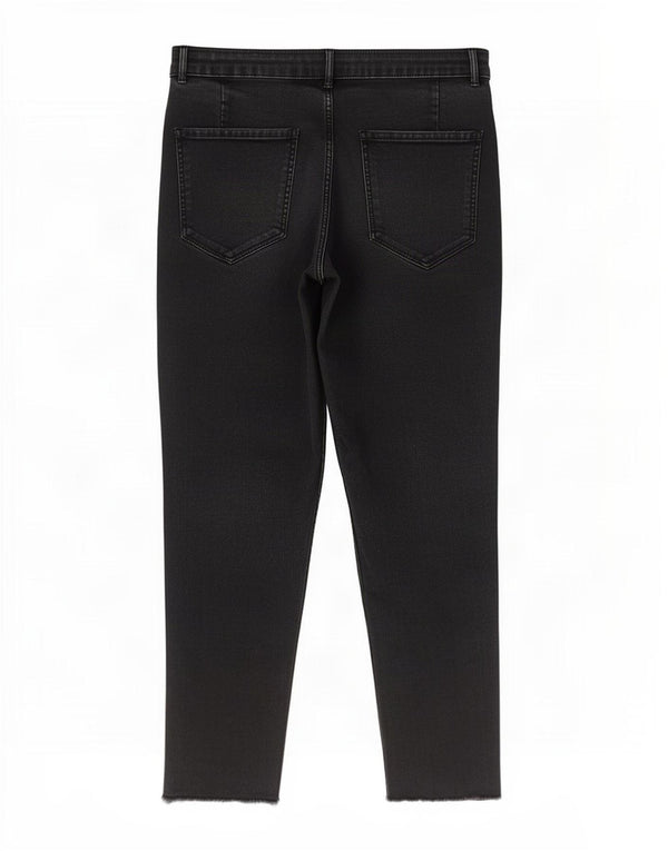 Zara Femme Trafaluc Skinny Capri Jean EU 44 XL W34 L23 Noir