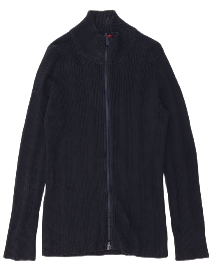 EDDIE BAUER Cardigan Homme Pull Large Bleu Marine Coton