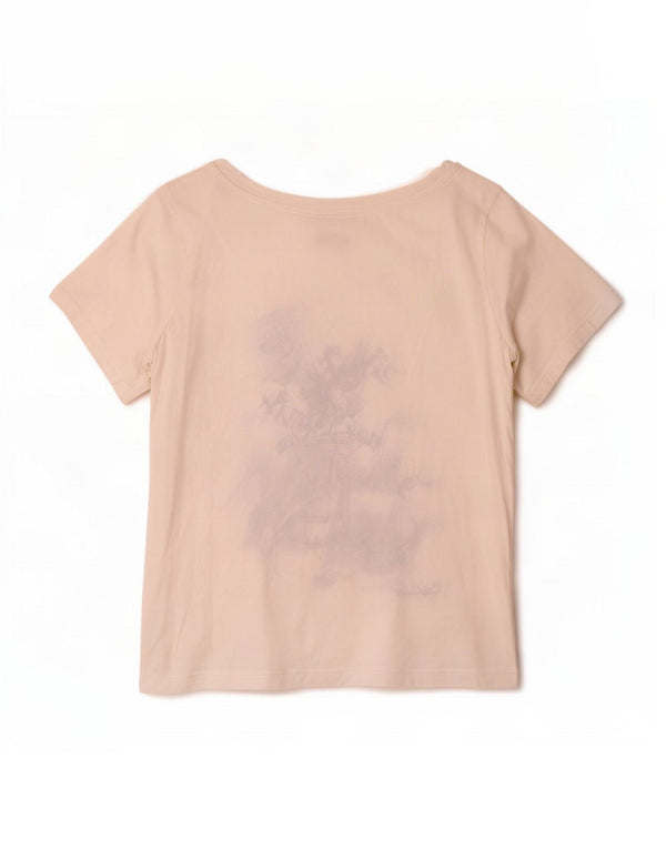Champion T-shirt graphique Easy Fit pour femme UK 12 Blanc moyen