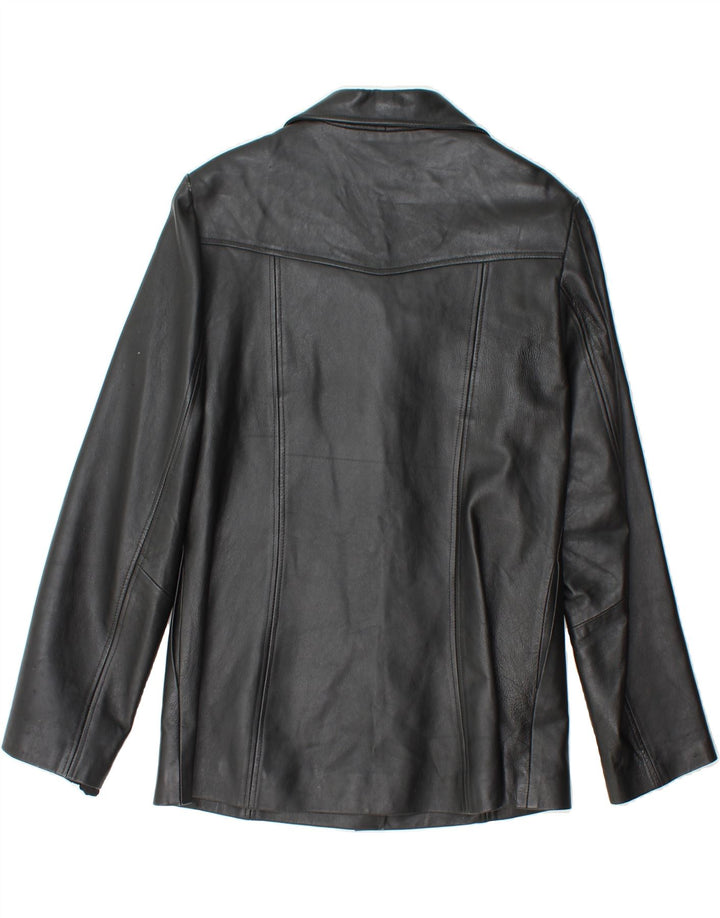 PANTERA Womens Leather Jacket UK 18 XL Black Leather Vintage Pantera and Second-Hand Pantera from Messina Hembry 