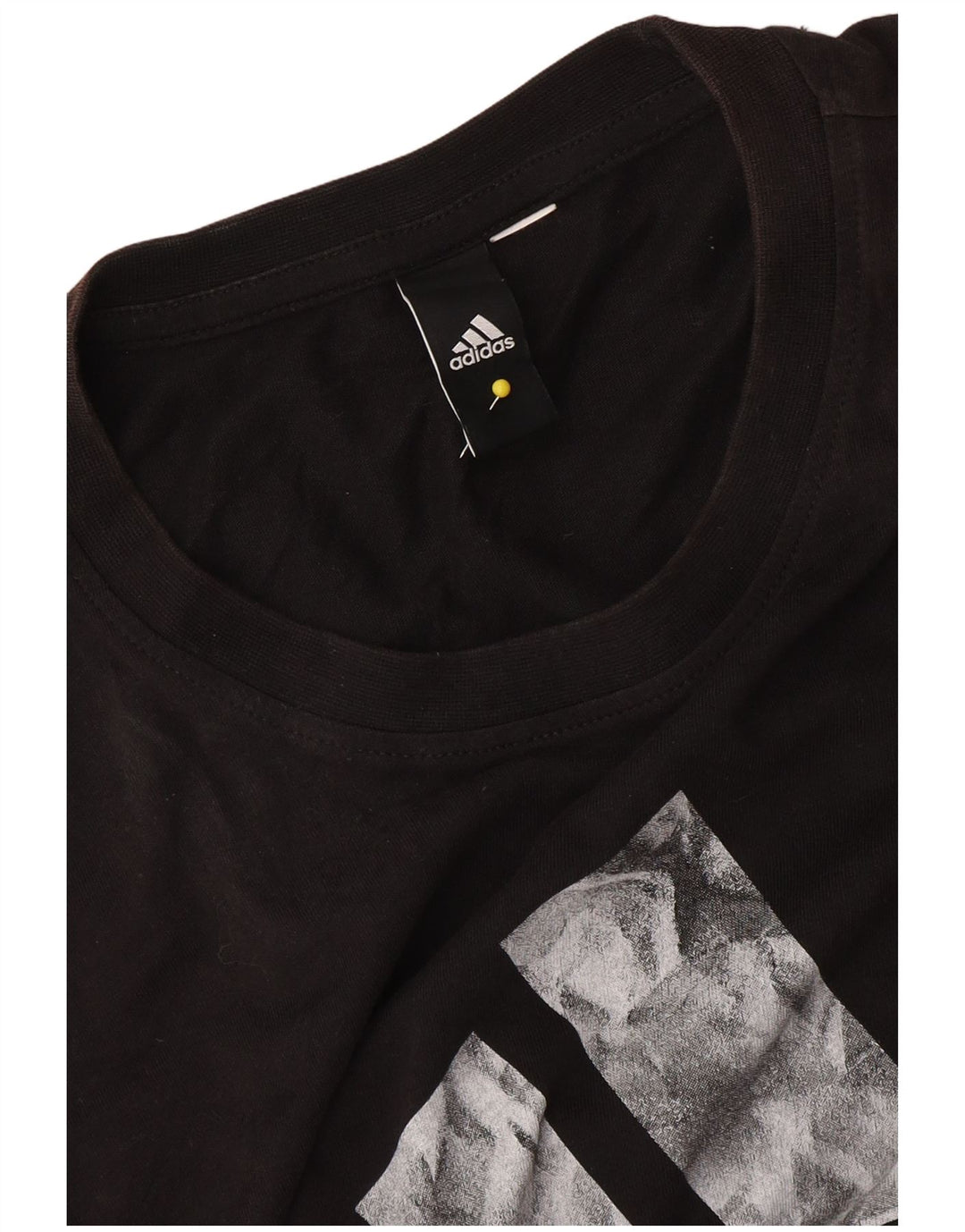Adidas T-Shirt Graphique Homme Noir Moyen Colourblock