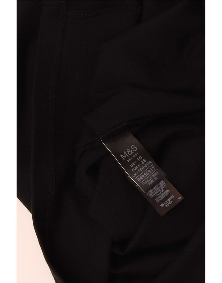 Marks & Spencer Jupe mi-longue pour femme UK 10 Small W30 Viscose noire