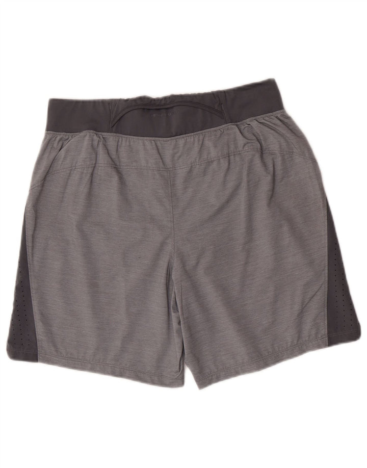 Under Armour Short de Sport Homme Large Gris Colorblock Polyester