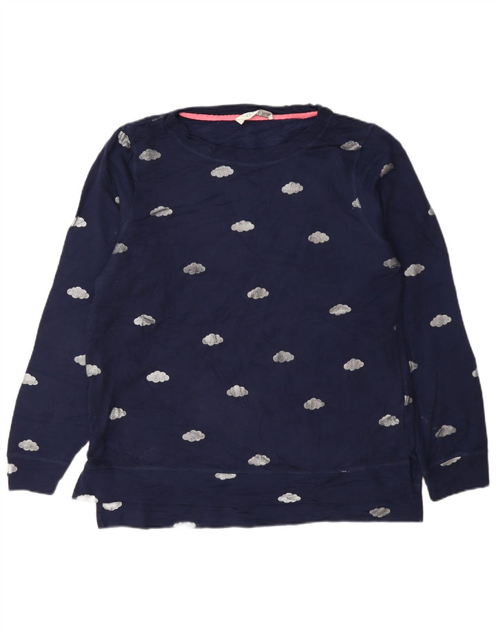Oasis Sweat-shirt surdimensionné graphique pour femme UK 10 Small Bleu marine