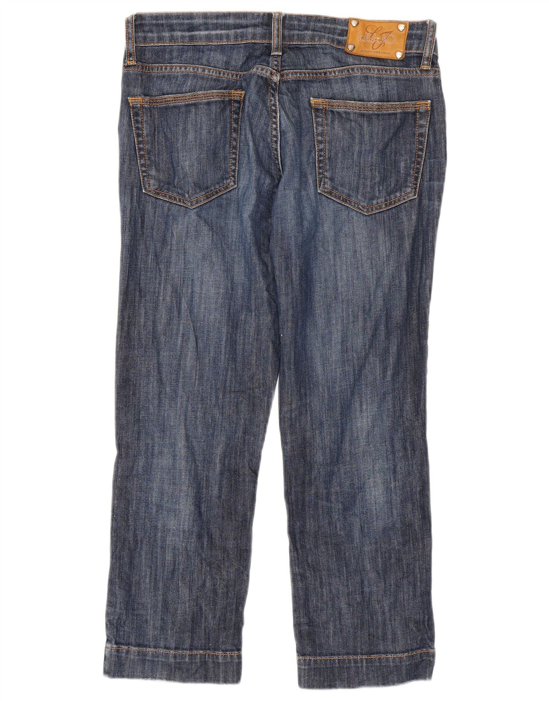 Liu Jo Femme Jean Court W30 L24 Bleu Marine