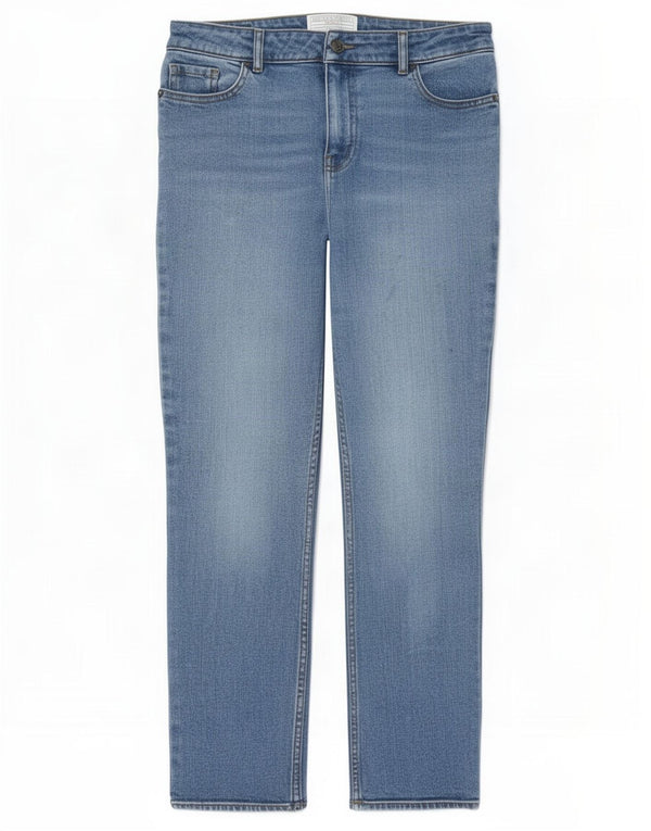 Fat Face Womens Girlfriend High Waist Slim Jeans UK 10 Small W27 L27 Blue