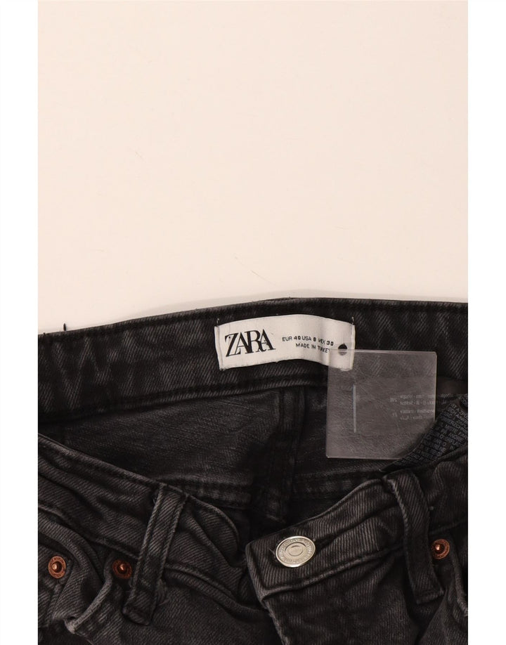 Zara Jean droit femme EU 40 Medium W30 L26 coton gris