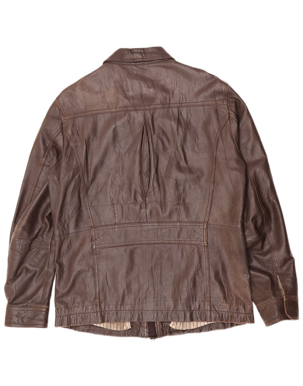 In Extenso Veste en cuir pour homme UK 40 Large Marron