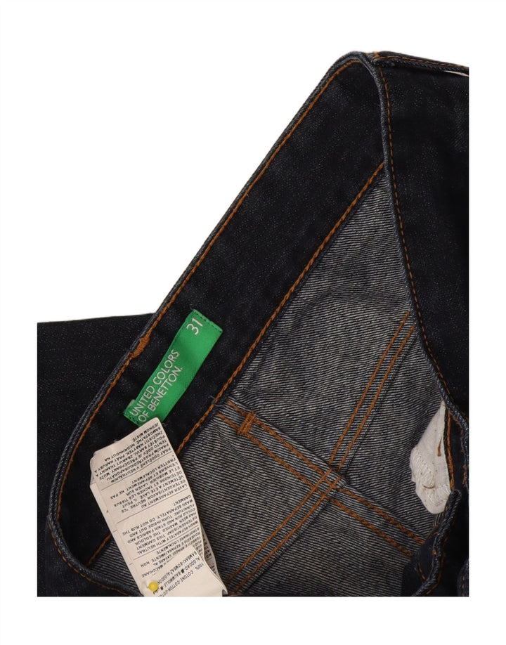 Benetton Jean Slim Homme W31 L31 Bleu Marine Coton