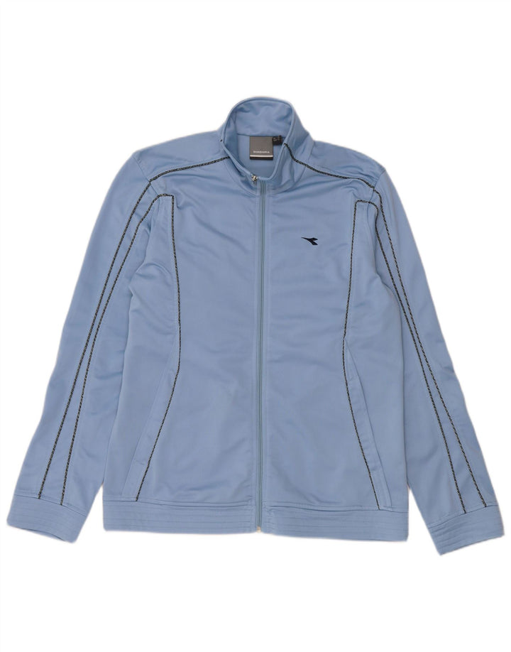 Diadora Veste de survêtement pour femme UK 14 Large Bleu Polyester