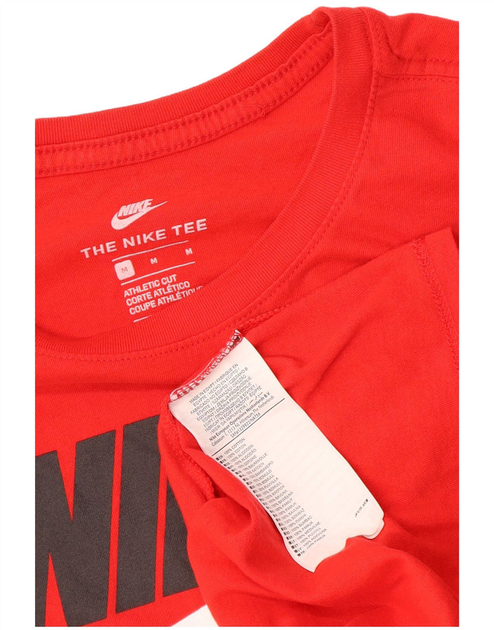 Nike Homme Athletic Cut Graphic T-Shirt Haut Rouge Moyen Coton