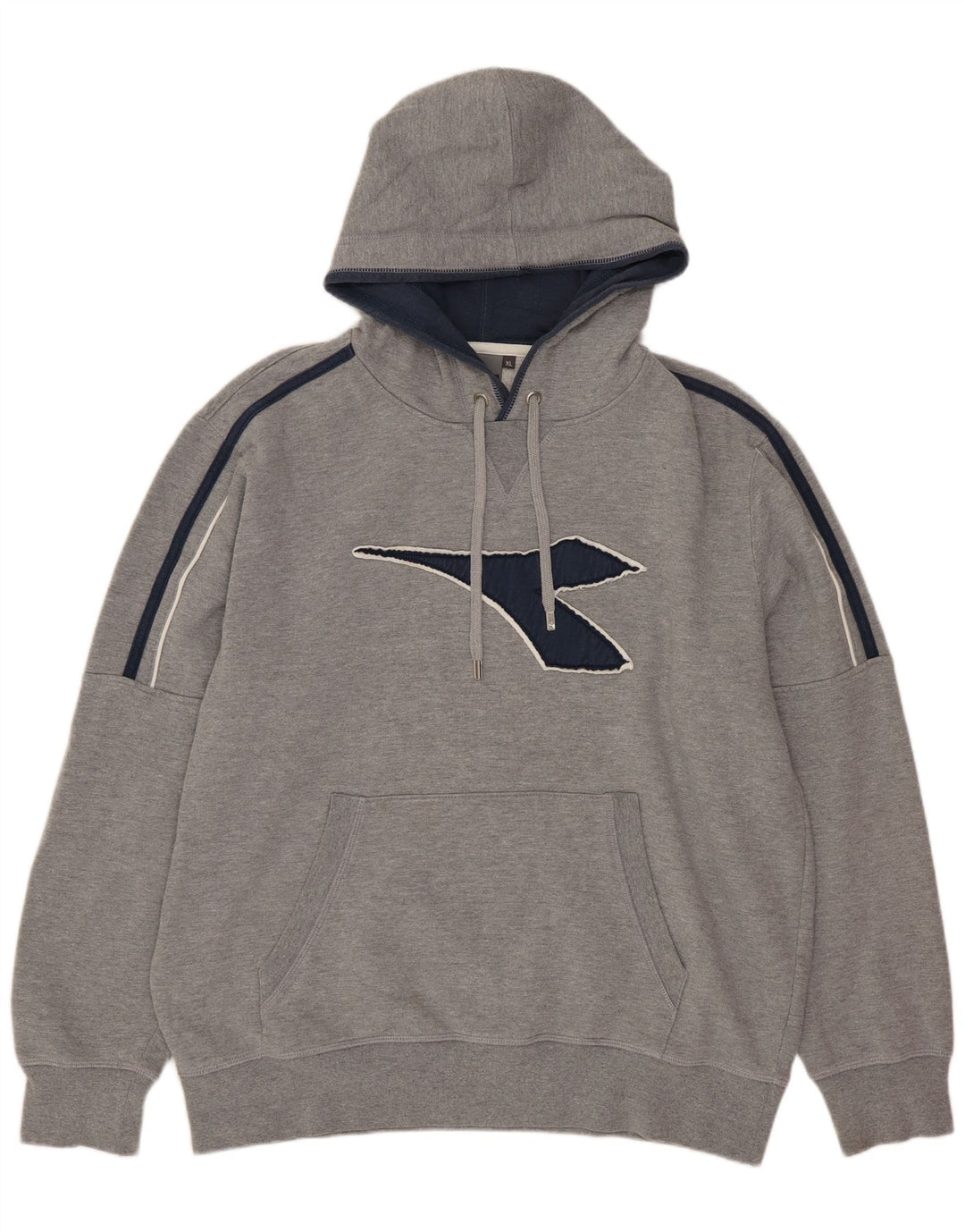 Diadora Pull à capuche graphique XL Gris Coton Homme