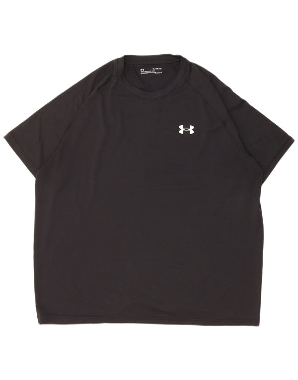 Under Armour Mens Heat Gear T-Shirt Top XL Black