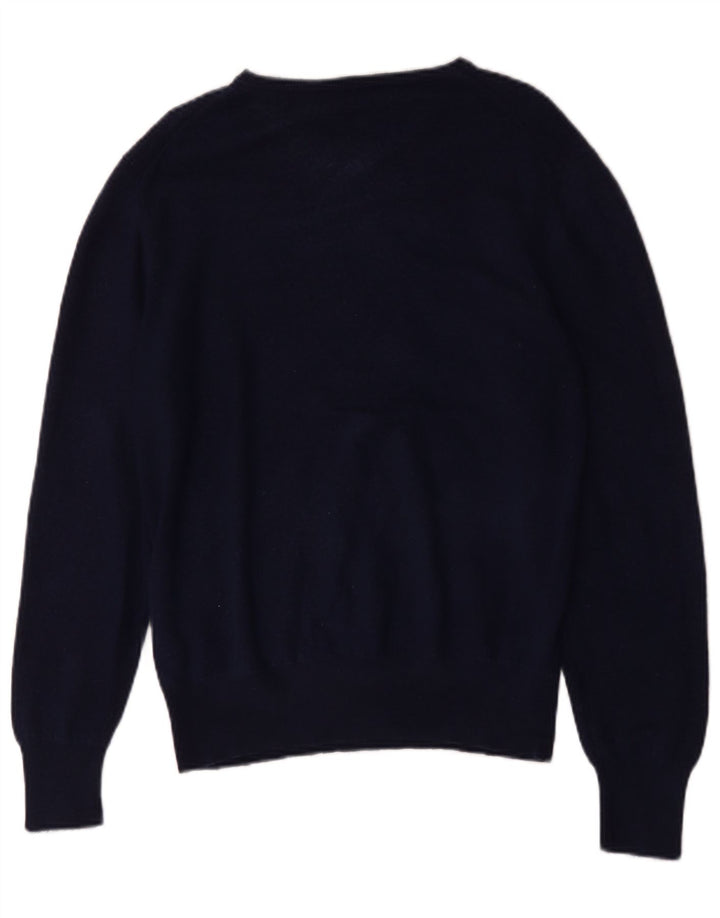 Hugo Boss Homme Pull col V XL Bleu marine Laine