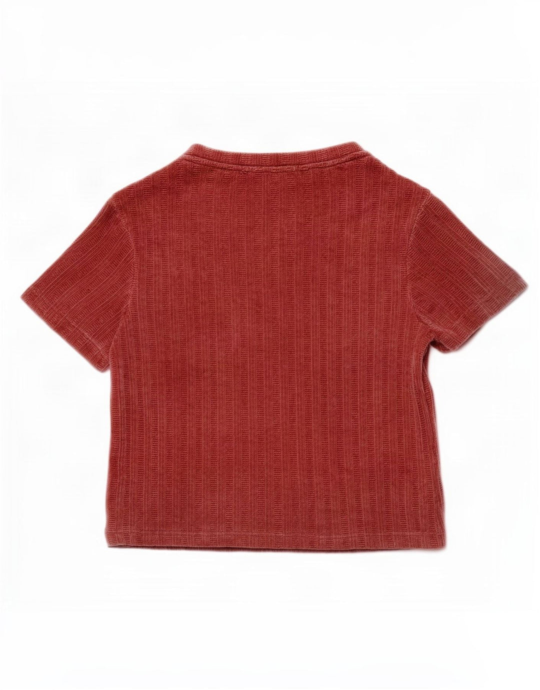 Zara Womens Velour Blouse Top UK 10 Small Rouge Polyester