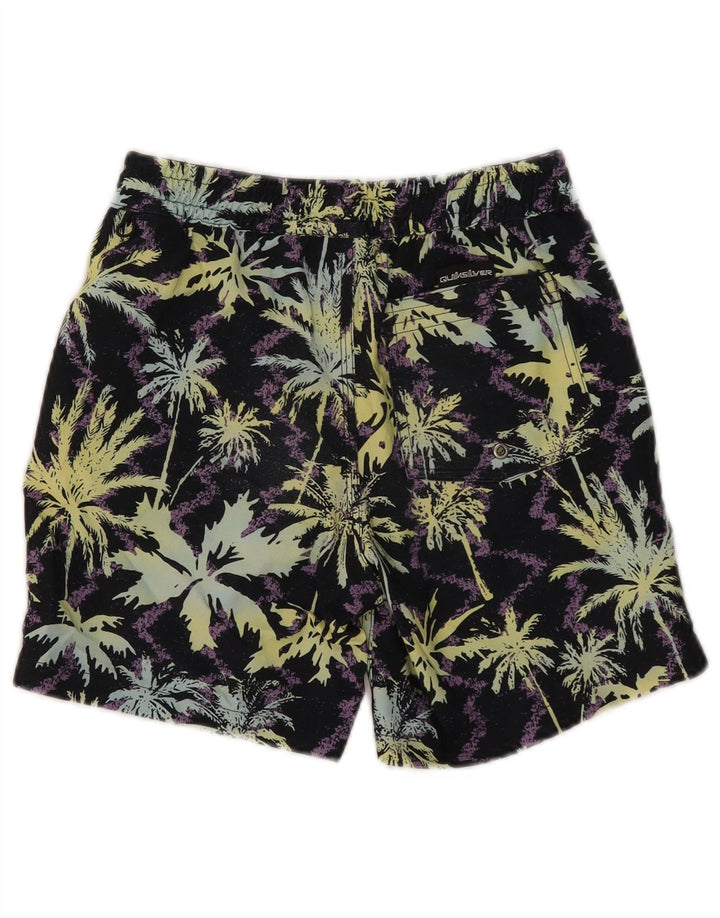 Quiksilver Short de Bain Graphique Garçon 9-10 Ans Noir Moyen Polyester