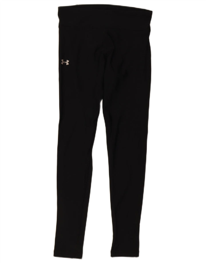 Under Armour Leggings Femme UK 10 Petit Nylon Noir