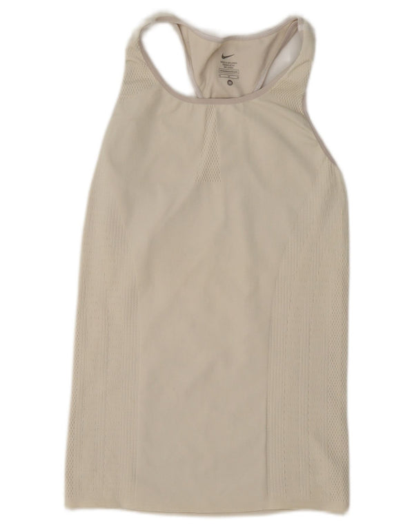 Nike Débardeur Femme UK 12 Medium Off White