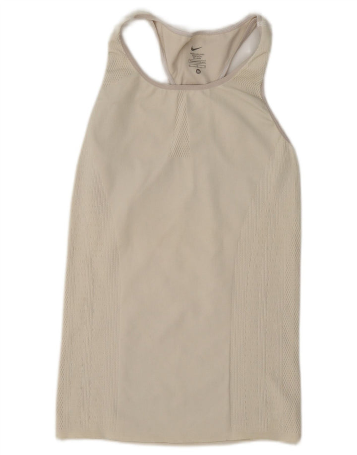 Nike Débardeur Femme UK 12 Medium Off White
