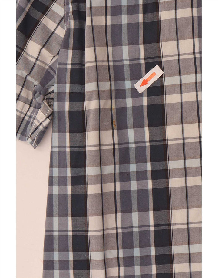Levi's Chemise Slim Fit à Manches Courtes Homme Bleu Moyen Carreaux Coton