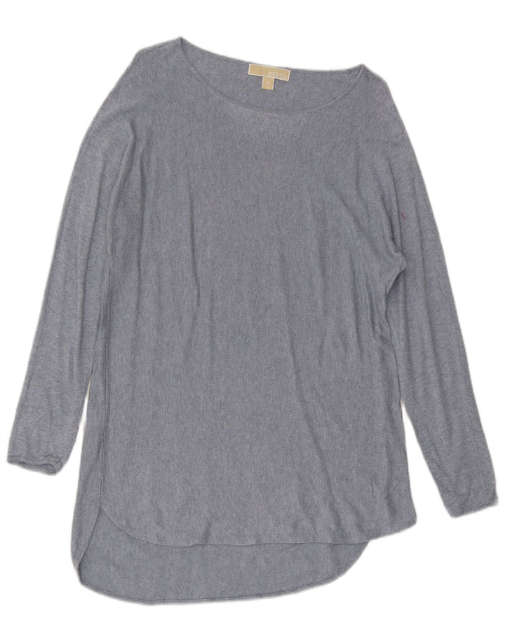 MICHAEL KORS Pull col bateau pour femme UK 14 Bleu moyen