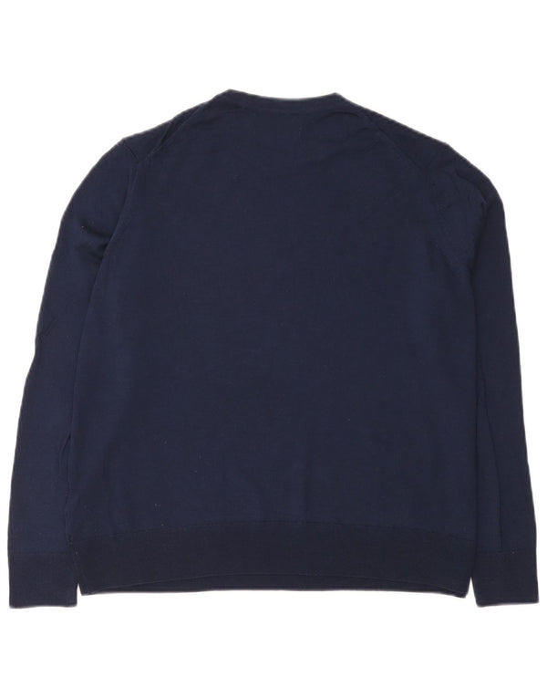 Marks & Spencer Pull à col rond pour femme UK 16 Large Bleu marine