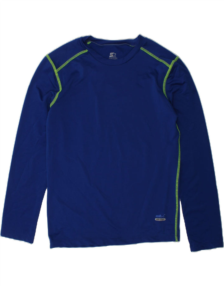 STARTER Boys Top Long Sleeve 14-15 Years XL Blue Polyester | Vintage Starter | Thrift | Second-Hand Starter | Used Clothing | Messina Hembry 