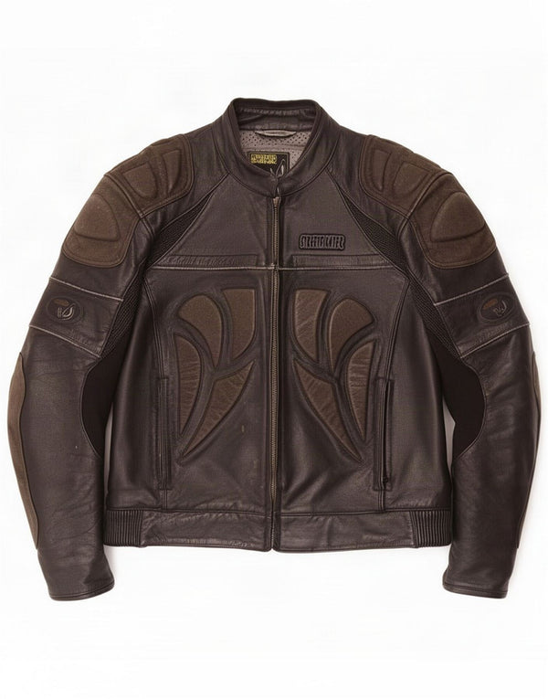 Streetfighter Veste de course en cuir pour homme IT 48 4XL Noir