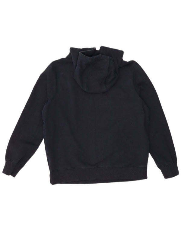 CREW CLOTHING Pull à capuche surdimensionné pour femme UK 12 Bleu marine moyen