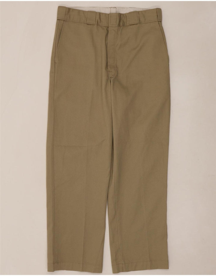 Dickies Pantalon Chino Droit Homme W34 L30 Kaki Polyester