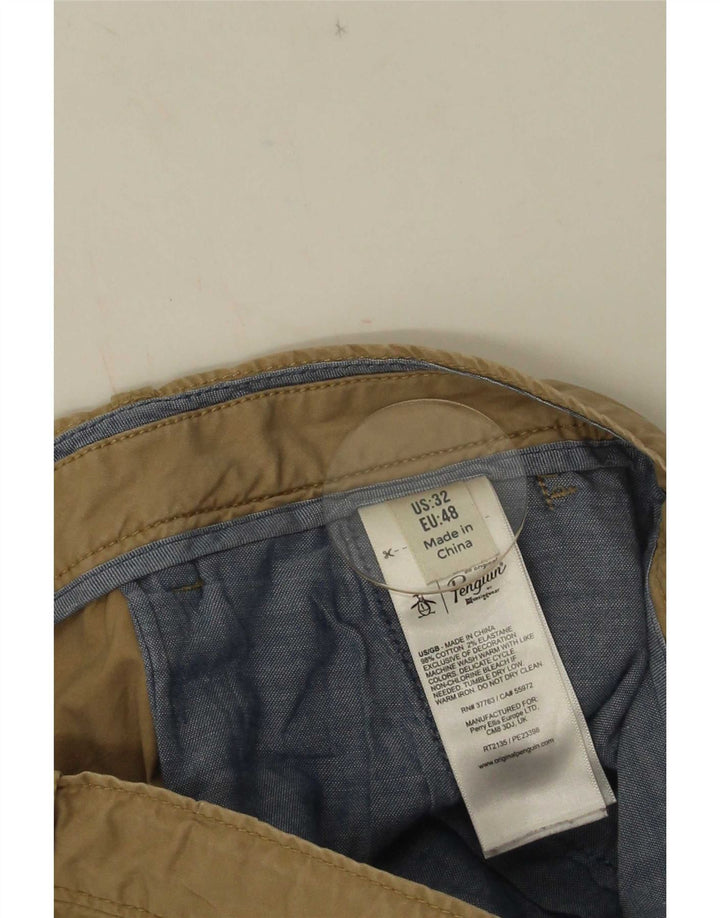 Penguin Short Chino Homme EU 48 Moyen W32 Coton Beige