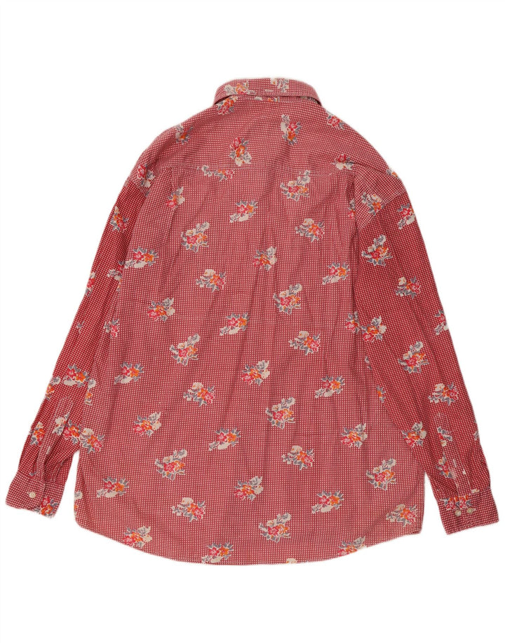 Chemise Homme Chesterfield XL Coton Floral Rouge
