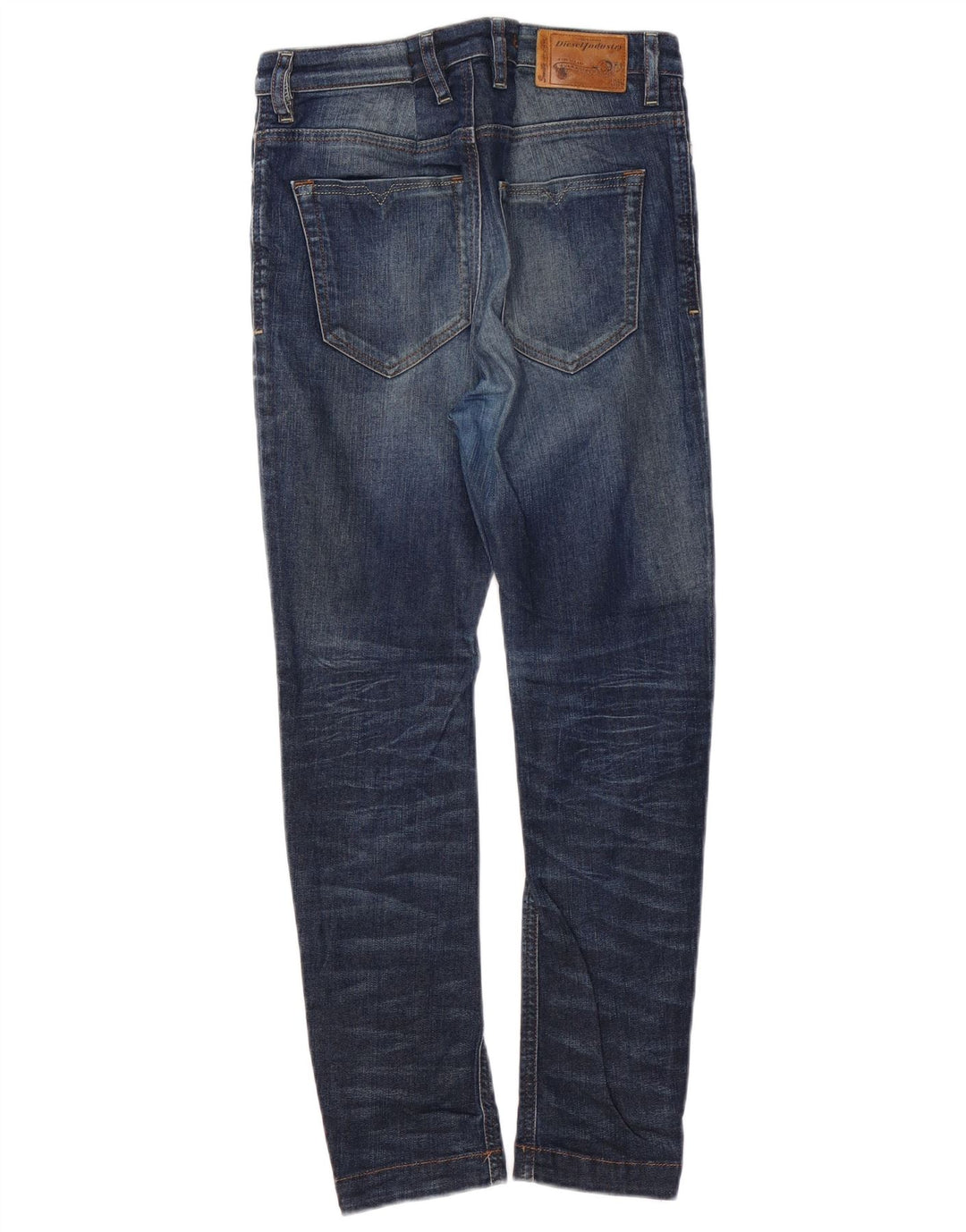 DIESEL Jean droit Easee taille basse pour femme, coupe décontractée, W24 L25, bleu