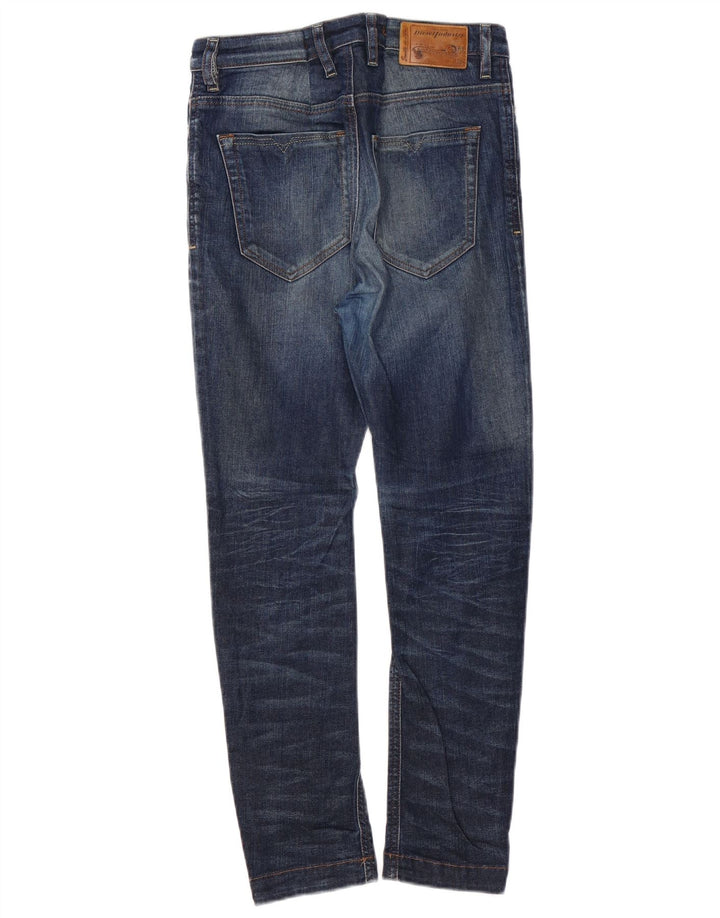 DIESEL Jean droit Easee taille basse pour femme, coupe décontractée, W24 L25, bleu