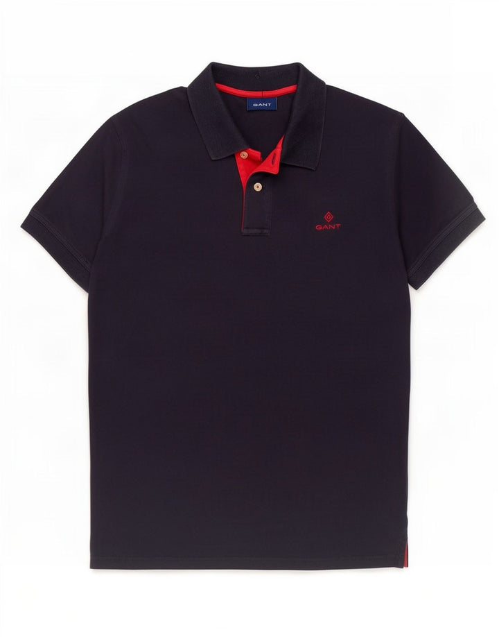 Gant Polo Homme Bleu Marine Moyen Coton