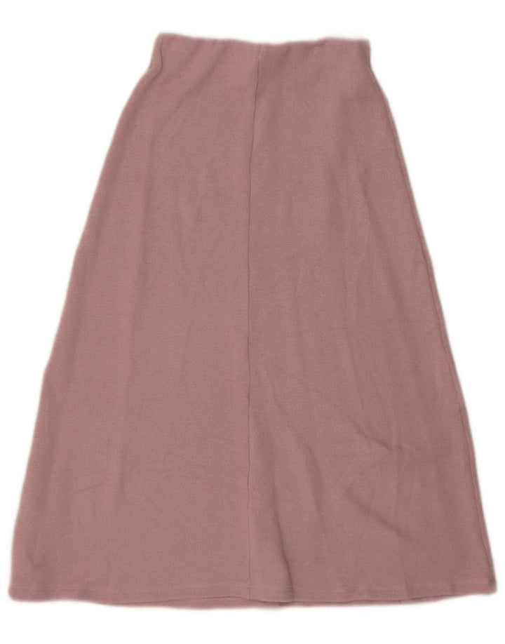 Zara Femme Jupe trapèze en tricot Petit W26 Rose Polyester