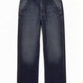 Jean droit Rifle homme W34 L31 bleu marine coton