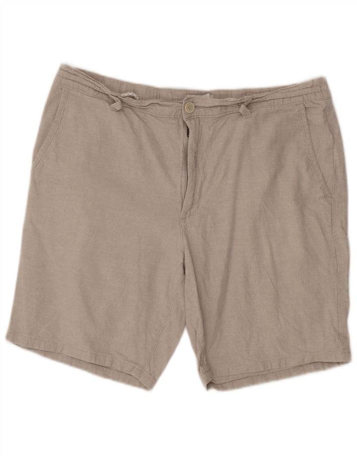 Marks & Spencer Short Chino Homme W36 Grand Gris Coton