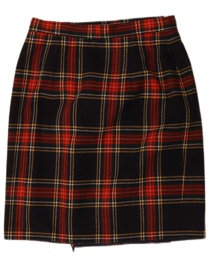 jupe portefeuille femme vintage W30 Plaid multicolore moyen