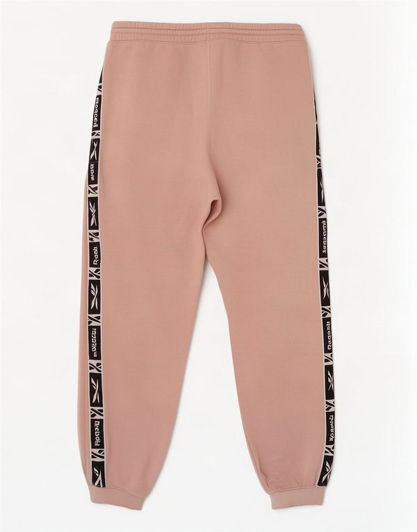 Reebok Pantalon de Survêtement Graphique Homme Rose Large Colorblock