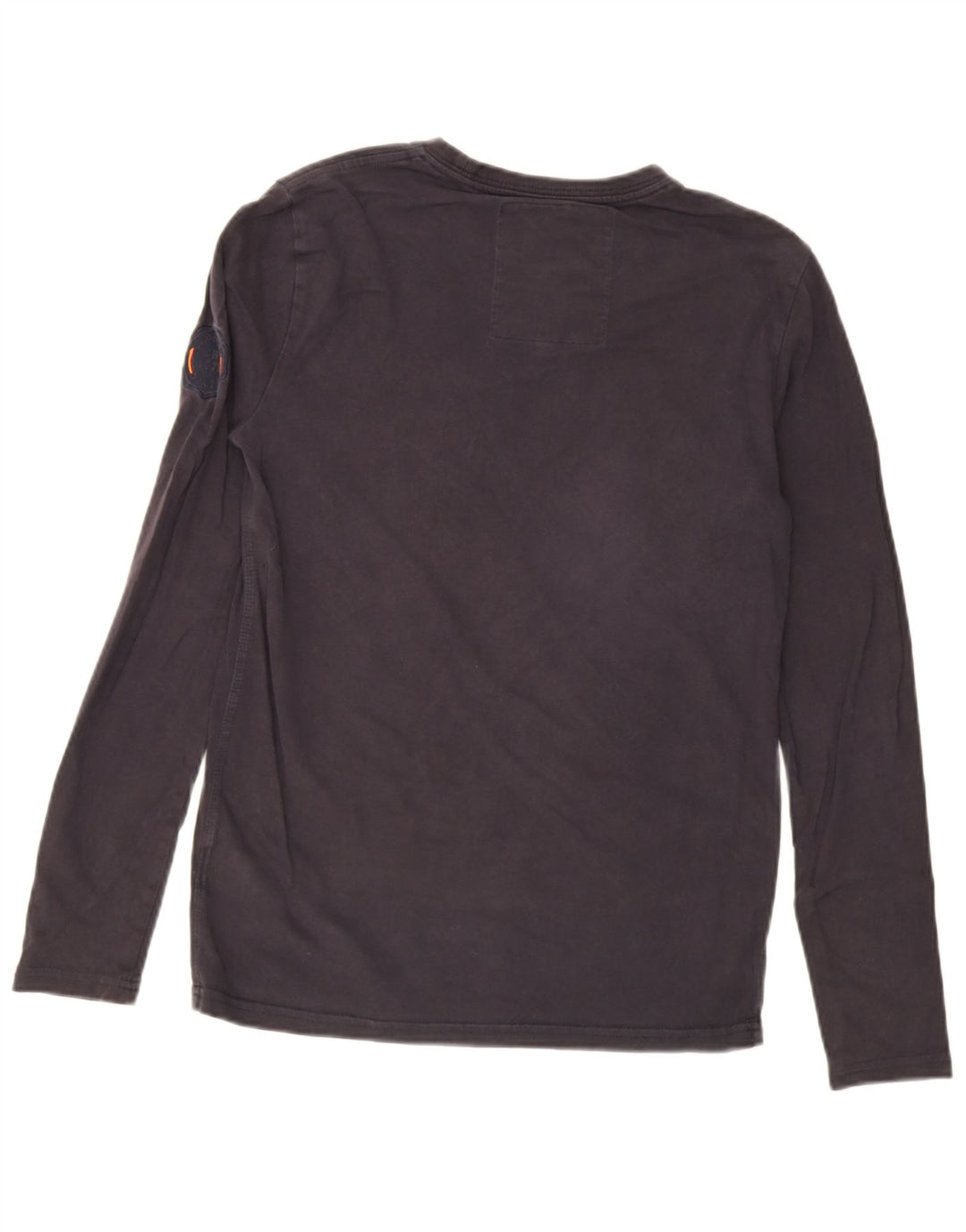 Superdry Haut Graphique à Manches Longues pour Homme en Coton Bleu Marine Petit