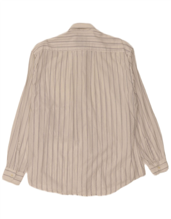 Daniel Dodd Chemise homme XL blanc à fines rayures