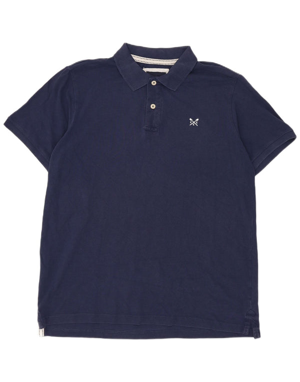 Crew Clothing Polo Homme XL Bleu Marine Coton