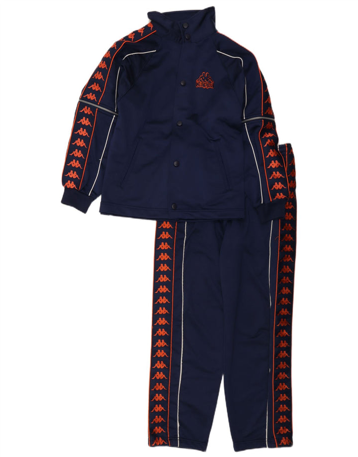 Kappa Survêtement complet graphique pour garçon 9-10 ans Grand bleu marine Polyester